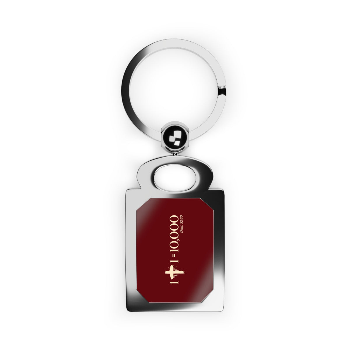 1+1=10,000 Keychain