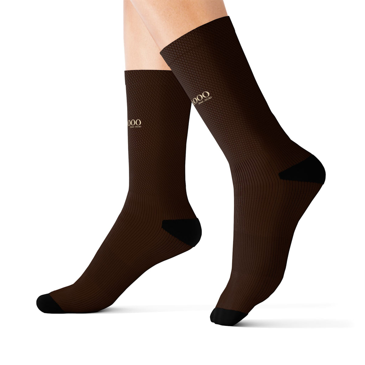 1+1=10,000 Socks – Brown