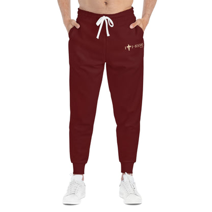 1+1=10,000 Joggers – Burgundy