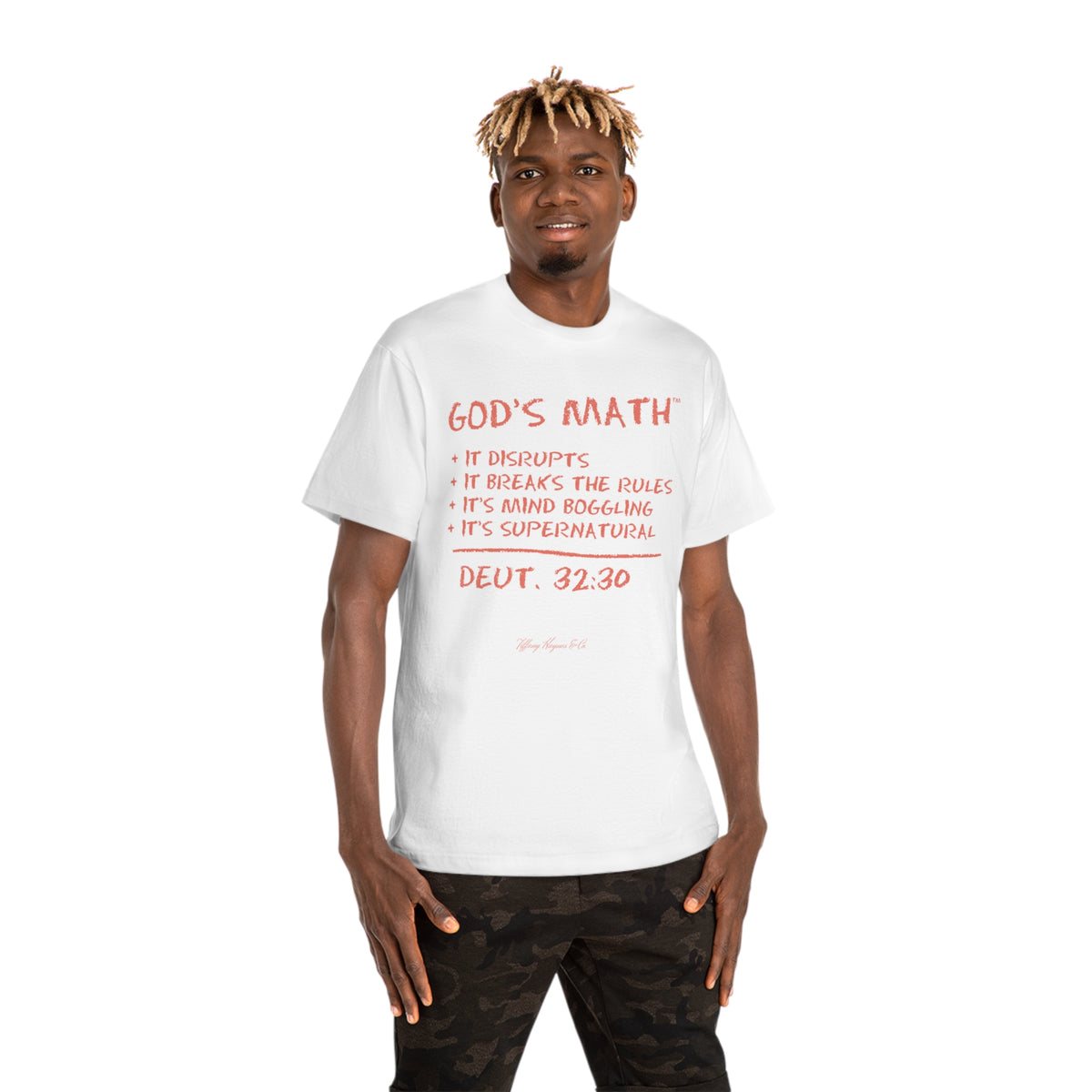 St Math Merch God's Math Unisex White T-Shirt