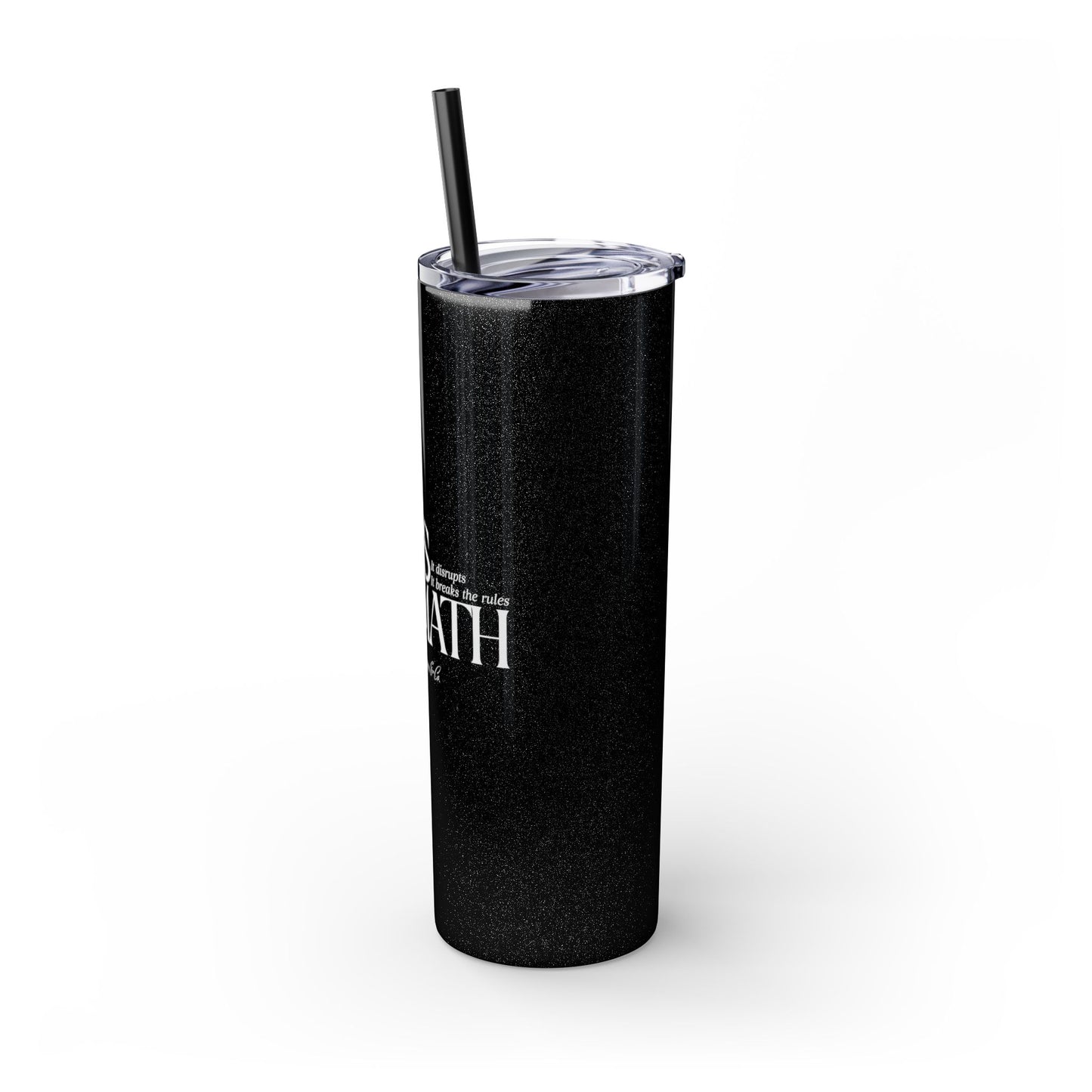 God's Math - Skinny Tumbler with Straw, 20oz