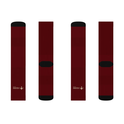 1+1=10,000 Socks – Burgundy