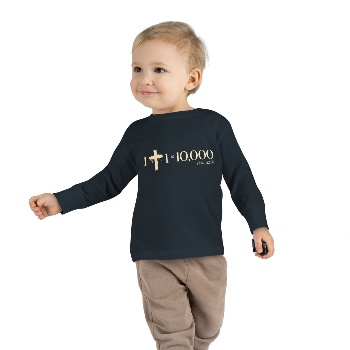 1+1=10,000 Toddler Long Sleeve Tee