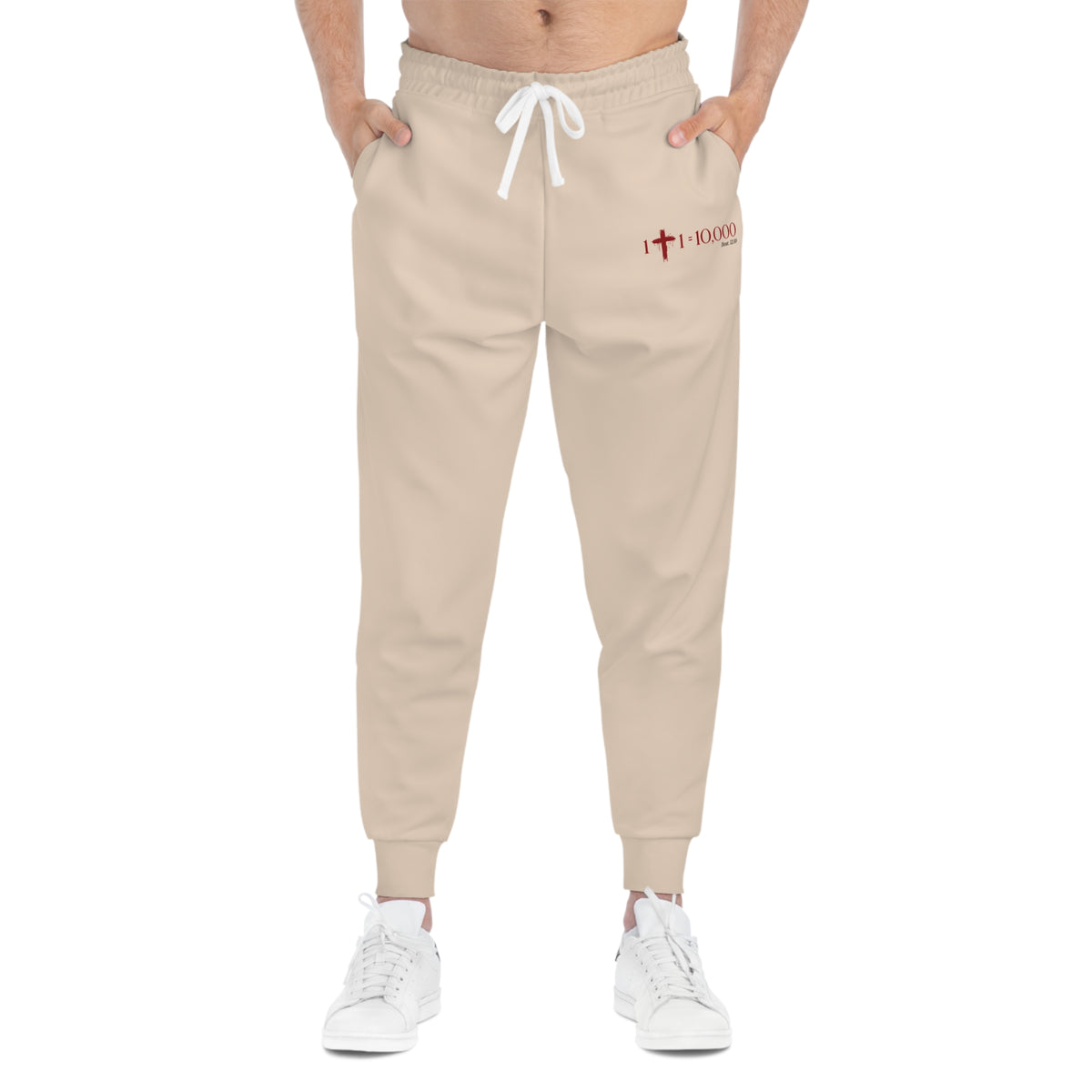 1+1=10,000 Joggers – Cream