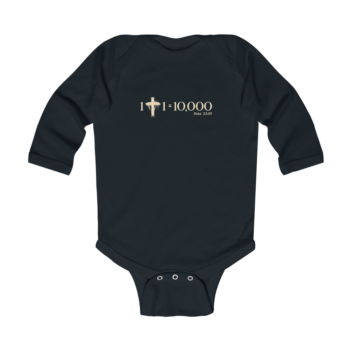 1+1=10,000 Long Sleeve Onesie