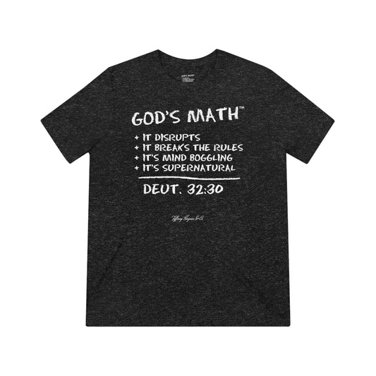 God's Math - Neck Label - Unisex Triblend Tee