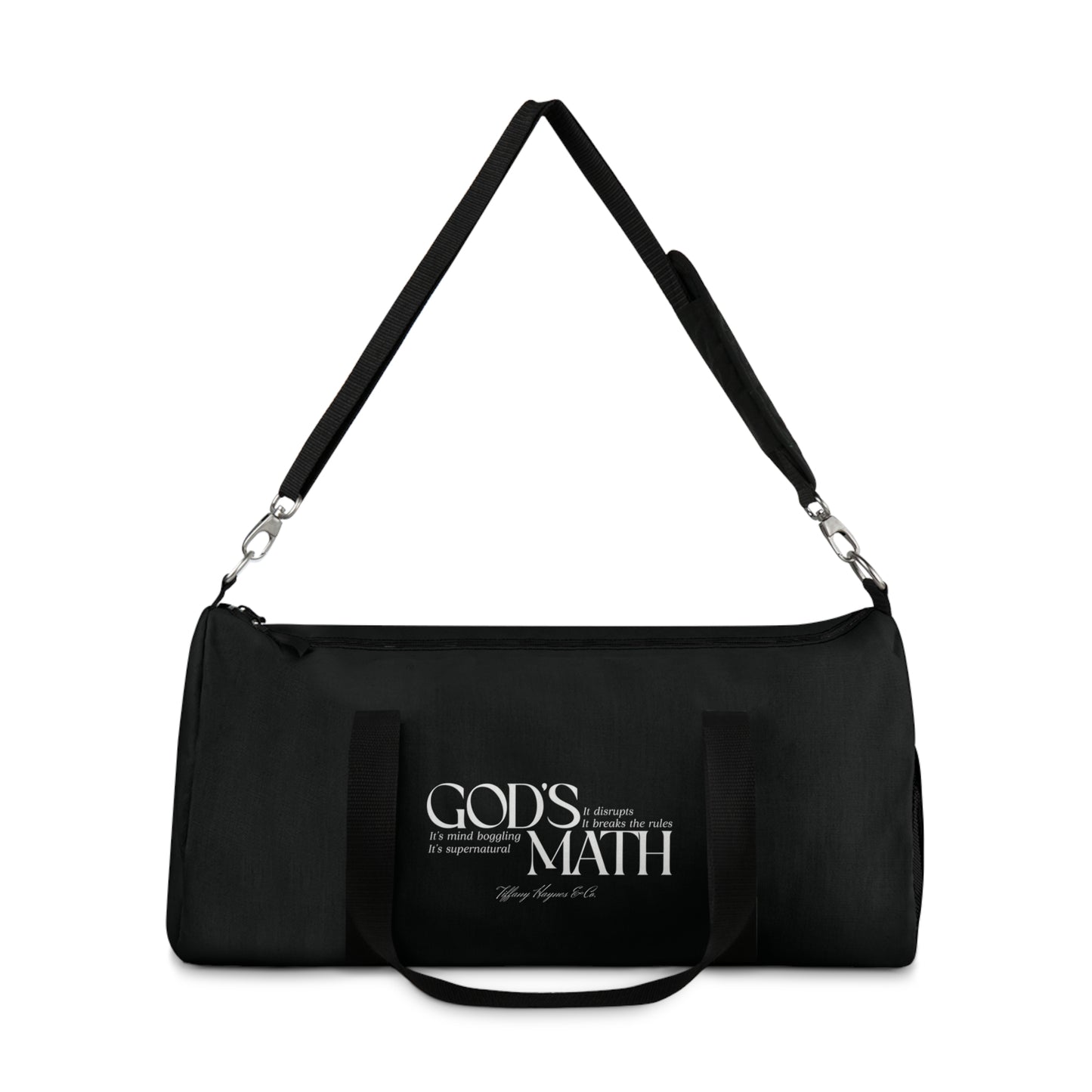 God's Math - Duffel Bag - White Logo