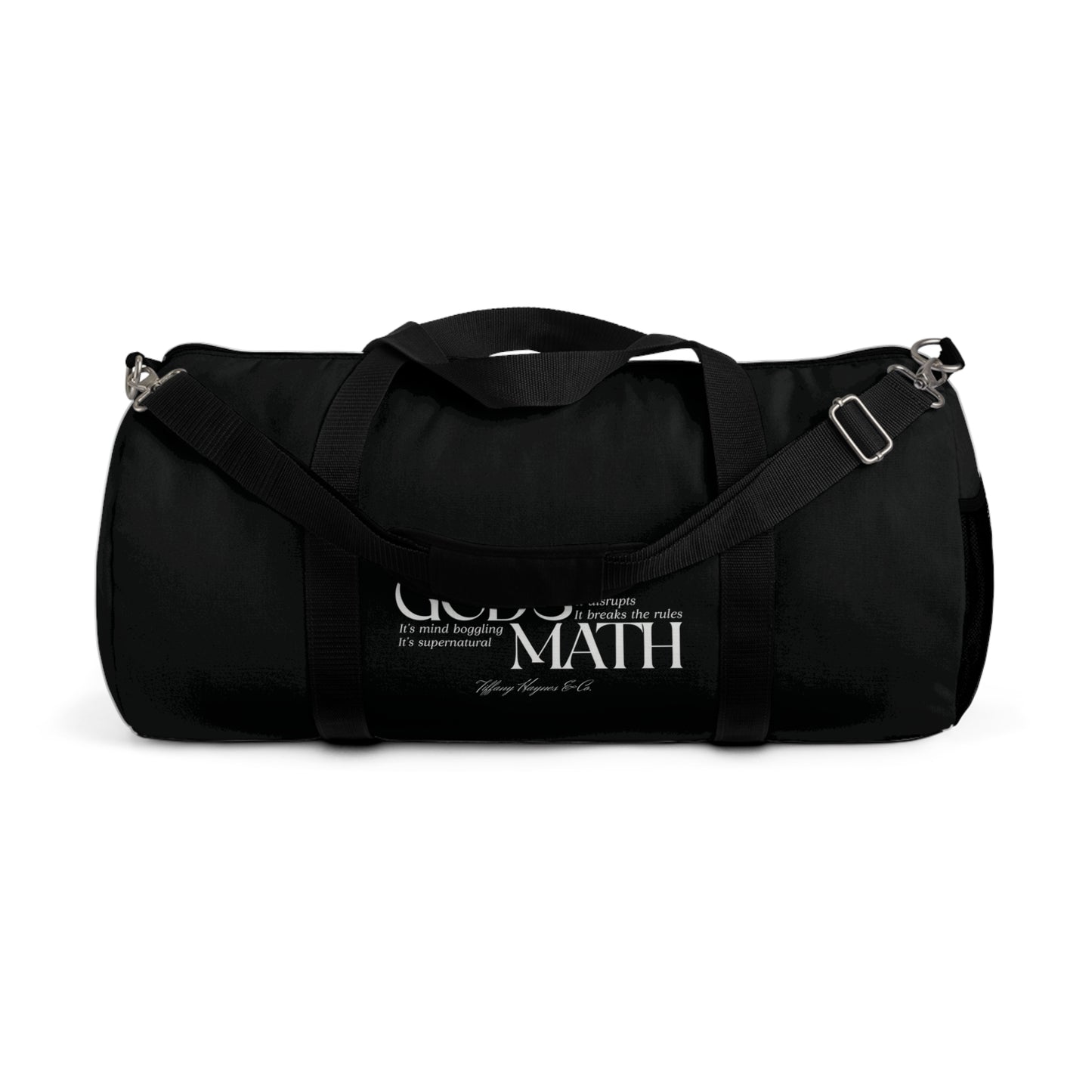 God's Math - Duffel Bag - White Logo