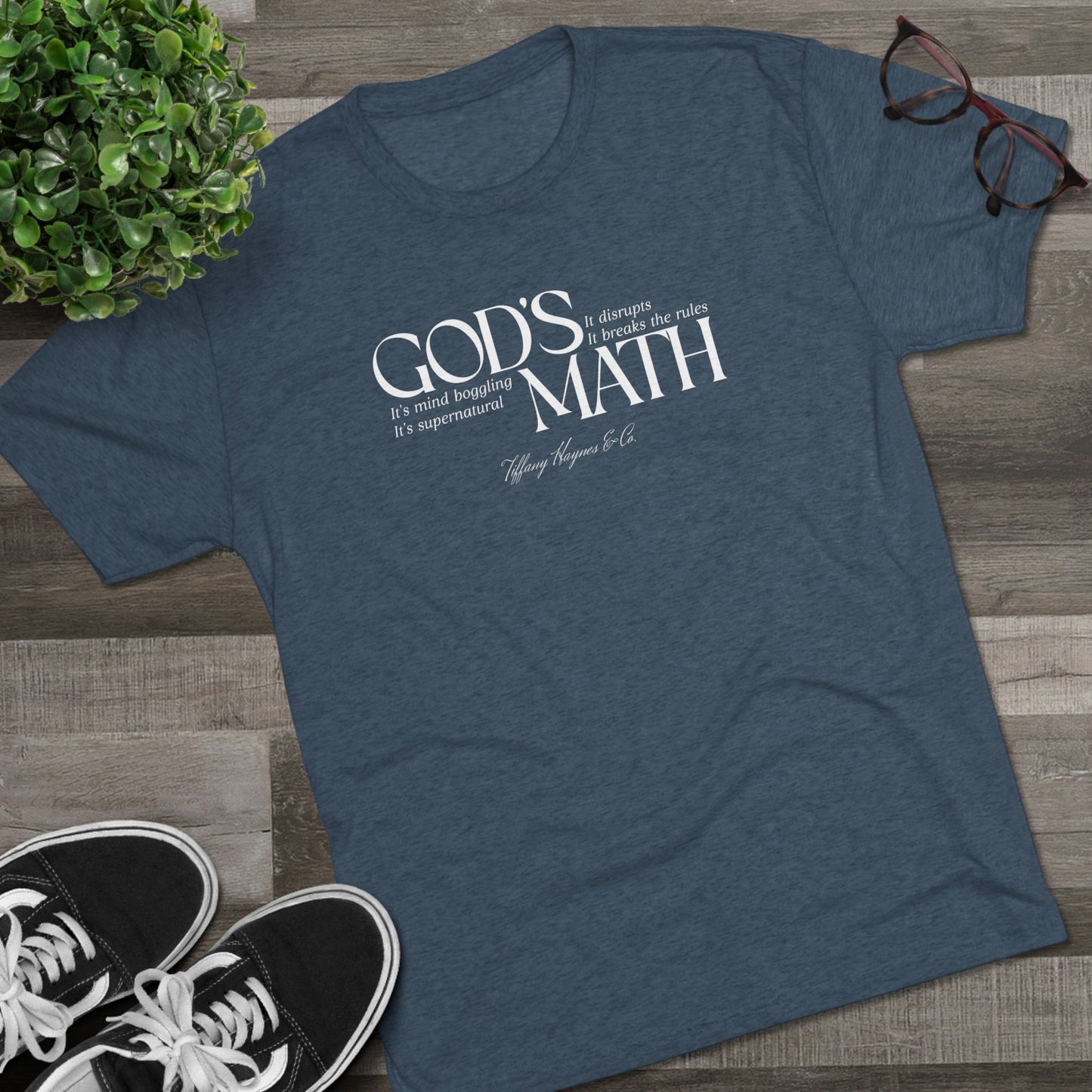 God's Math - White Logo