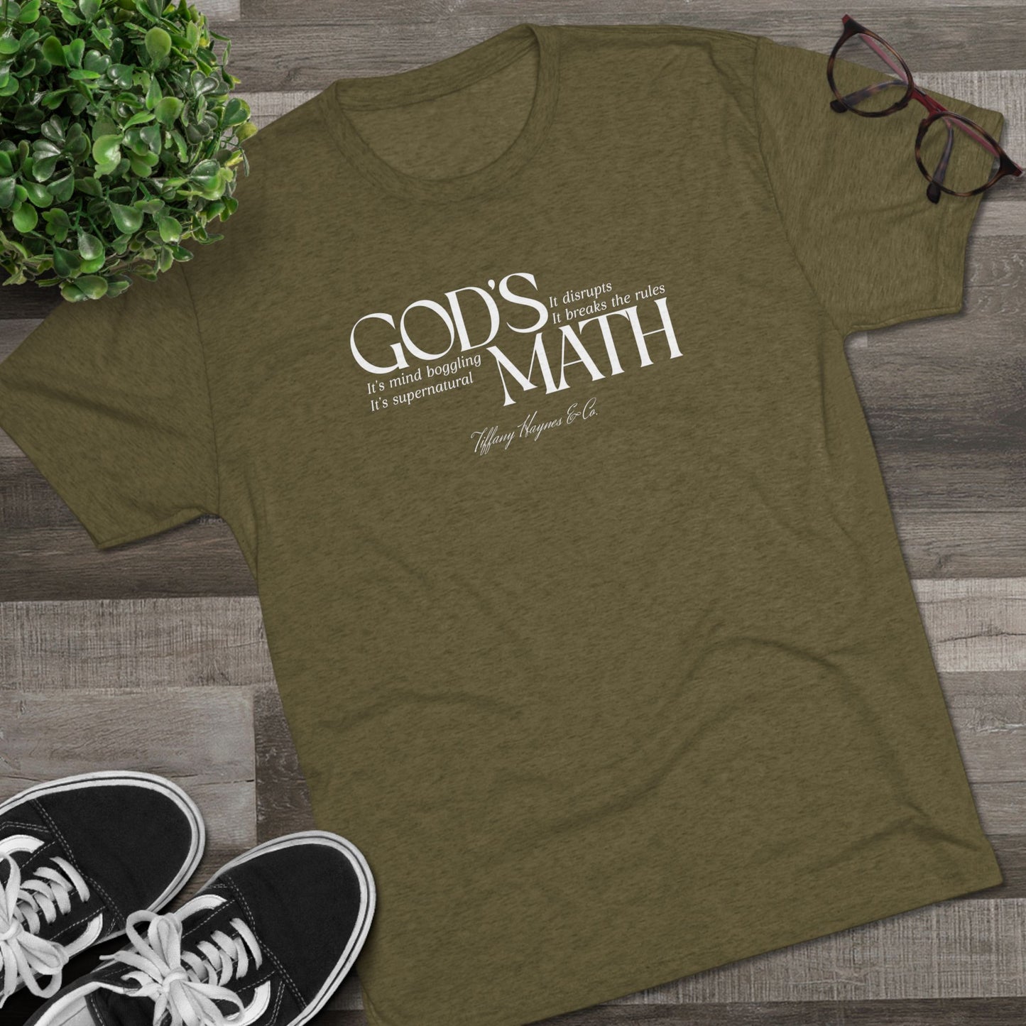 God's Math - White Logo