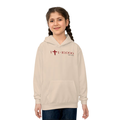 1+1=10,000 Kids Hoodie – Cream