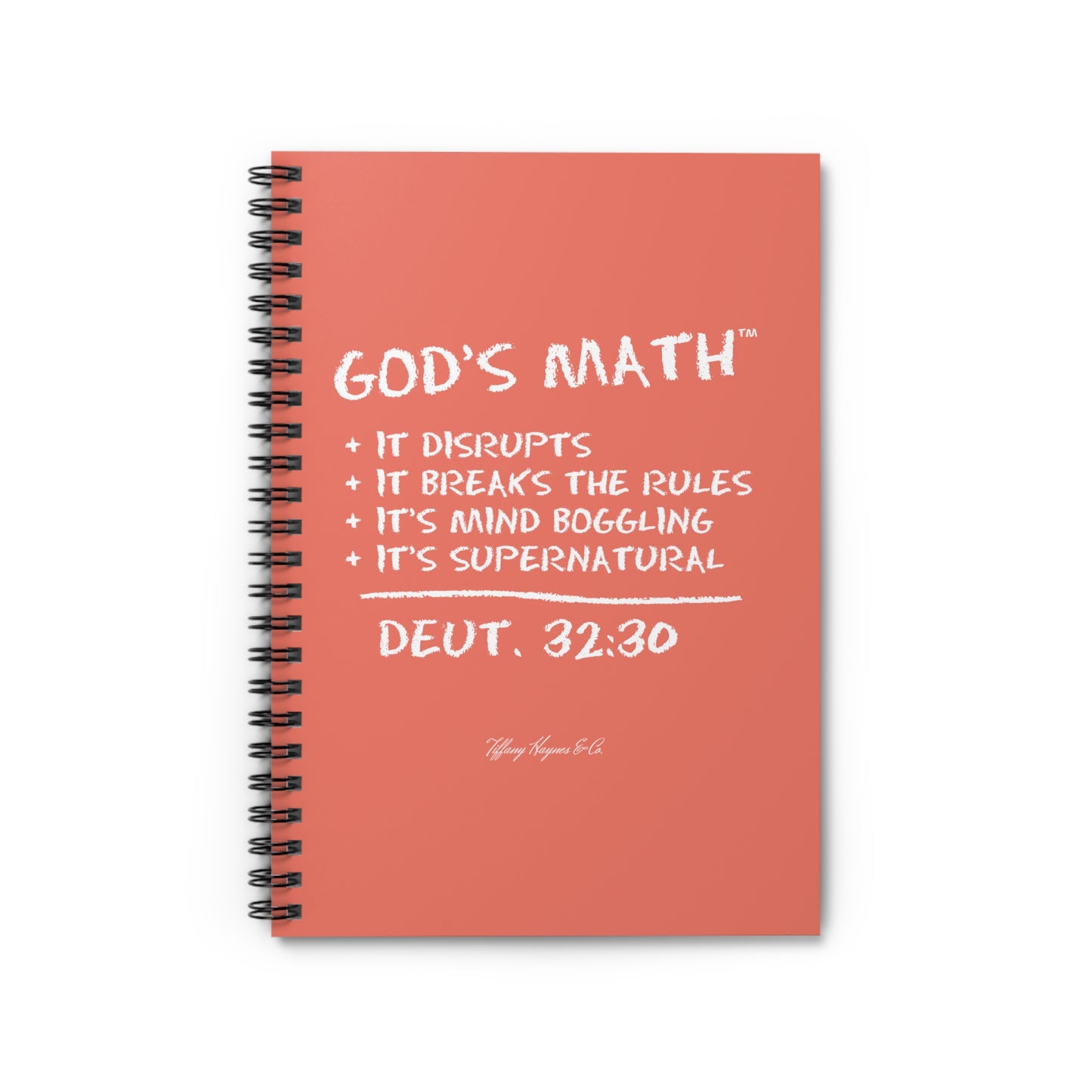 Spiral Notebook - Ruled Line – God's Math