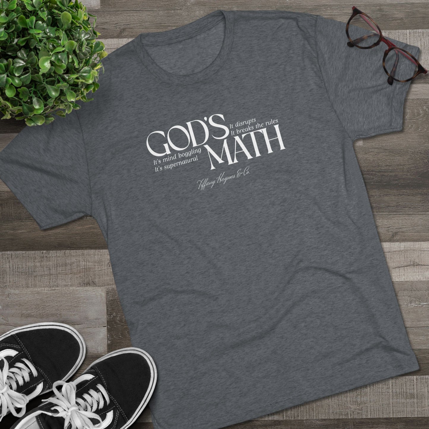 God's Math - White Logo