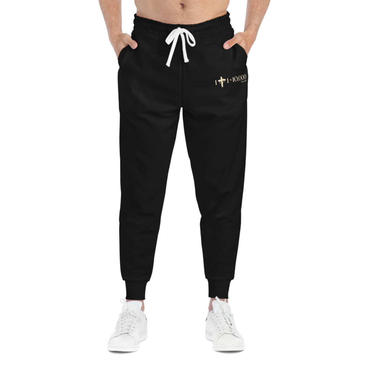 1+1=10,000 Joggers – Black