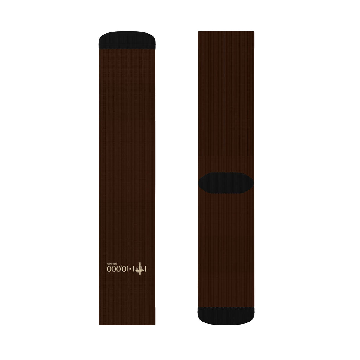 1+1=10,000 Socks – Brown