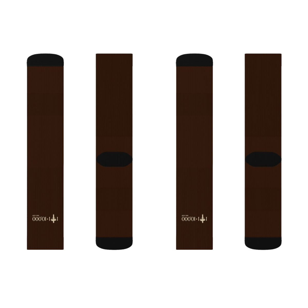 1+1=10,000 Socks – Brown